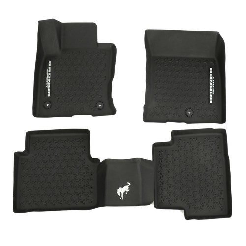 NEW 21-23 Ford Bronco Sport Tray Style Molded Black Floor Mats Set MP1Z7813300BA - Picture 1 of 3