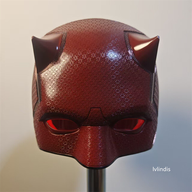 US Daredevil Matt Murdock Cosplay Helmet ABS Cowl Half Mask Painted Black / Red