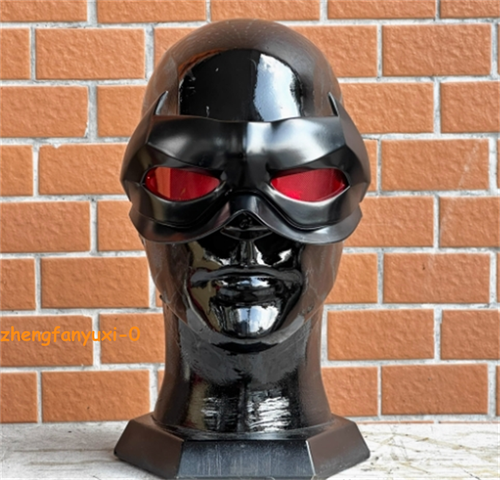 Red Hood Mask LED Eyes Detachable Eye &Face Cover DC Justice League Cosplay Prop - Picture 3 of 4