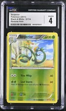 2011 Pokemon Black & White Serperior 5/114 Reverse HOLO CGC 4