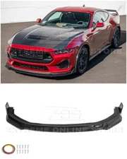 For 24-Up Ford Mustang Performance Pack Polyurethane Add-On Front Lip Splitter