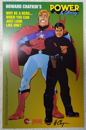Mini póster publicitario de cómic Howard Chaykin Power & Glory de 10,5" 1994  - Imagen 1 de 2