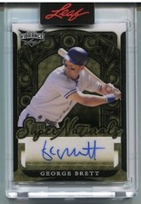 2023 LEAF VIBRANCE MULTI-SPORT GEORGE BRETT SUPERFRACTOR SUPER NATURALS AUTO 1/1
