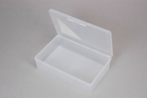 Fischer Plastics 1 Compartment Storage Box Large / Deep 1H-096 Clear - Picture 2 of 2