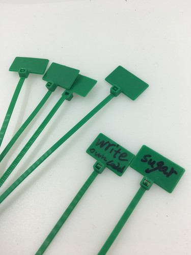 UK stock MARKER CABLE write on ZIP TIES Quality Write On cable Label ID sign tie - Picture 1 of 3