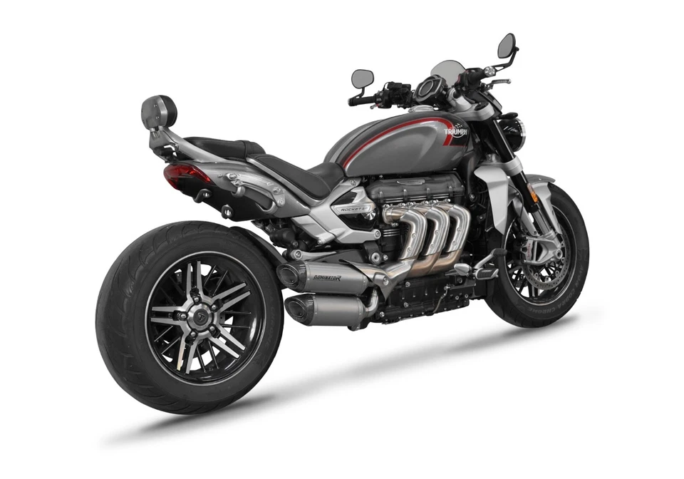 Silenciador de escape titanio HP8 TRIUMPH ROCKET 3 GT 2019-2024 Foto 3 de 4