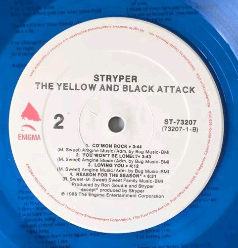 Stryper The Yellow And Black Attack LP 12" Vinyl Record ST 73207 - Picture 6 of 9