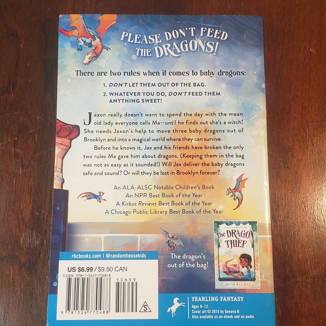 Dragons in a Bag Ser. Dragons in a Bag by Zetta Elliott (2019, Trade