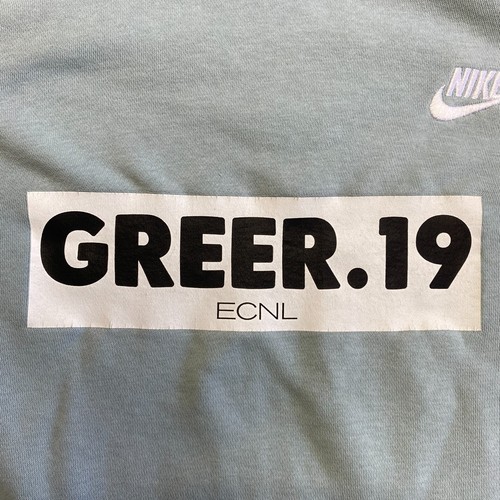 Nike ECNL Soccer Hoodie Women's M Blue Overisized ECNL Greer. 19 Nike Pullover - Picture 6 of 13