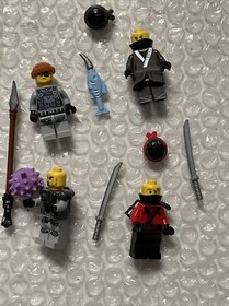 4 Authentic Lego REPLACEMENT MINIFIGURES 70611 THE NINJAGO MOVIE Water Strider