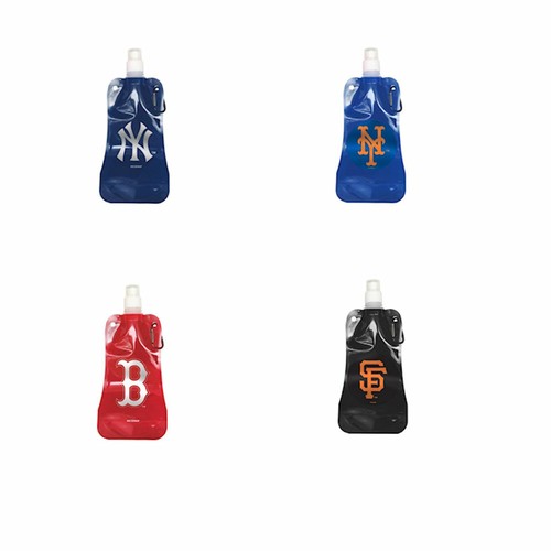 MLB Baseball Foldable Water Bottle Pick your Team 16 oz. - 第 1/5 張圖片