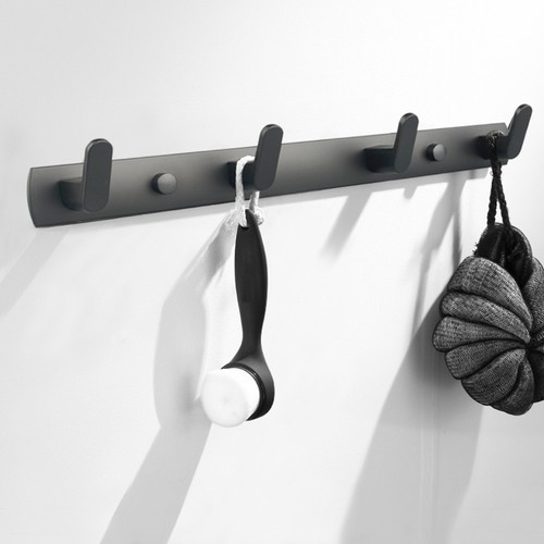 2PK Magnetic Coats Bar Hooks Rack Home Storage Hold Metal Utility Organizer Tool - Picture 5 of 7