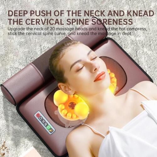 Massage Mat with Heat 10Vibrating Nodes Full Body Massage Mat For Neck Back 2025 - Picture 2 of 13