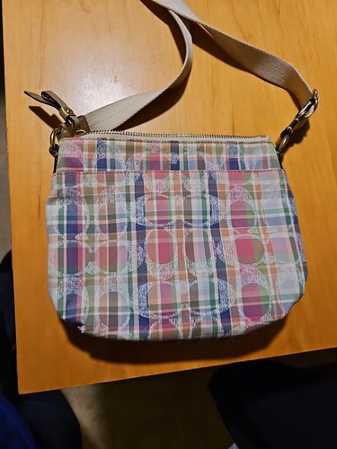Bandolera Coach Poppy Madras a cuadros - Imagen 5 de 9