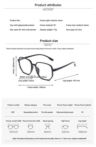 Blue Light Blocking Glasses Women/Men Retro Anti Eyestrain Computer Game Eyewear - Picture 10 of 18
