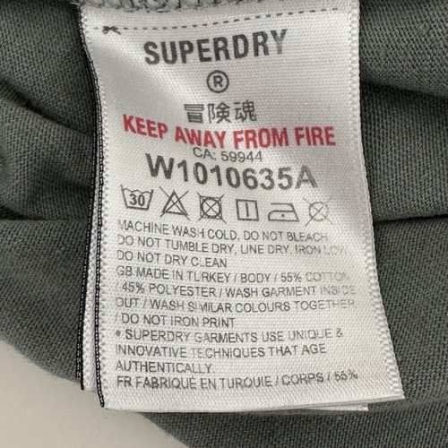 Superdry Top Women 8 Black Animal Print The Yokohama Motor Supply Co You-Lose - Picture 9 of 11