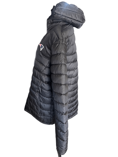 New England Patriots NFL Hooded Black Puffer Jacket Coat Mens XL football - Picture 2 of 6