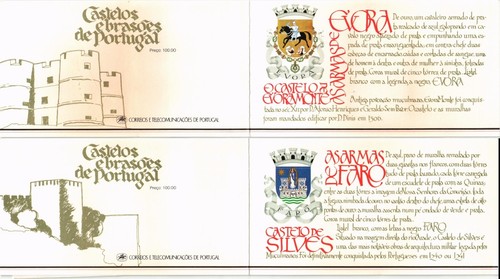 Portugal 1987 Yvert C 1685/86 Castles and Shields MNH VF - Picture 1 of 2