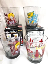 Dragon Ball Glass 4 Set BANDAI SPIRITS MADE IN JAPAN--2 are the same