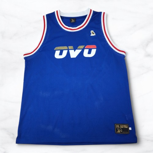 OVO Octobers Very Own Drake 6 Jersey Men's Size XL Blue Basketball Stitched Owl