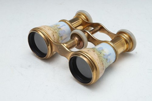 Antikes Opernglas handbemalt emailliert - Bild 6 von 10