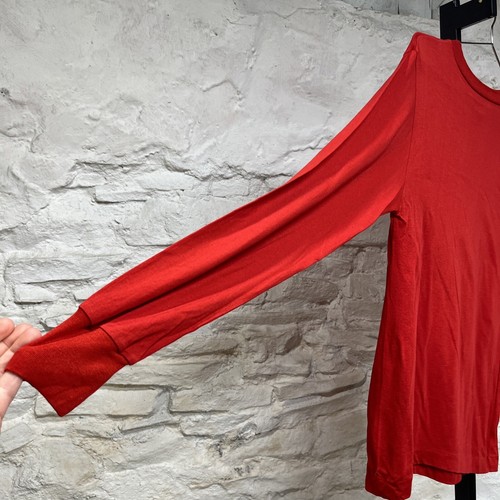 Orvis Base Layer Long Sleeve Silk Cotton Unisex Large Shirt Vintage Red - Picture 5 of 10