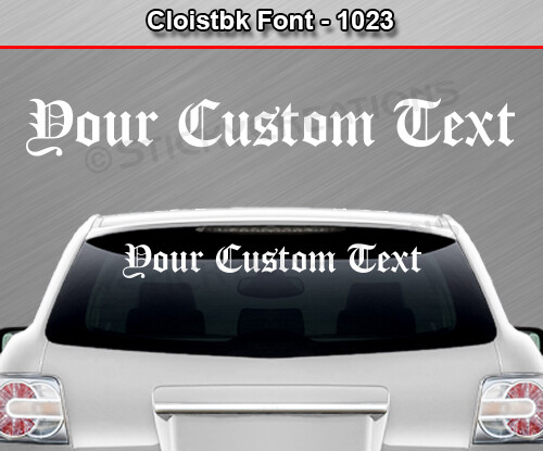 #1023 Custom Text Letters Personalized Decal Sticker Vinyl Windshield Window Car - Bild 8 von 10