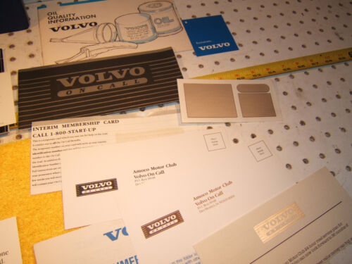 Volvo 1988 240 Owners's OEM 1 set of 10 Manuals / Papers Volvo Blue OEM 1 Pouch - Bild 11 von 12