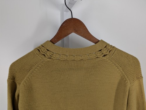 Emilio Pucci Late 60s Vtg Chartreuse Intarsia Knit Cardigan Saks Fifth Ave Mod - Picture 3 of 4