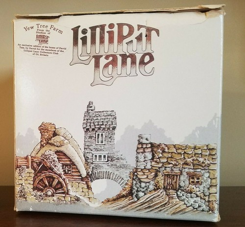 Vintage 1987 Lilliput Lane Yew Tree Farm in scatola originale - Foto 4 di 4