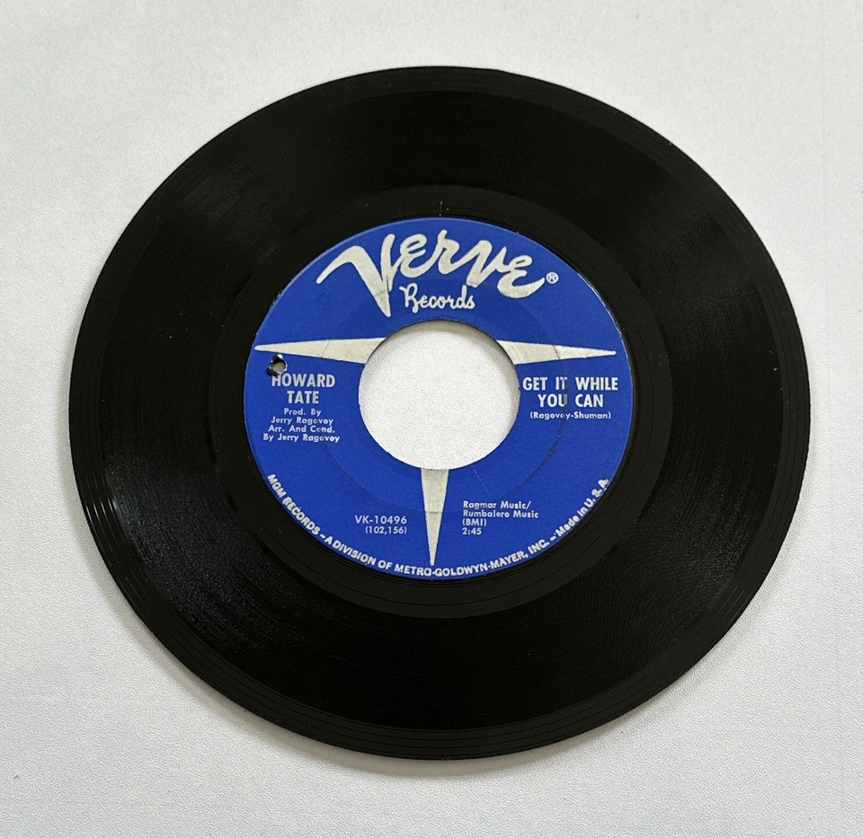 Howard Tate - Get It While You Can  7”  Funk Soul Jazz Vinyl Record VG+ - Изображение 2 из 4