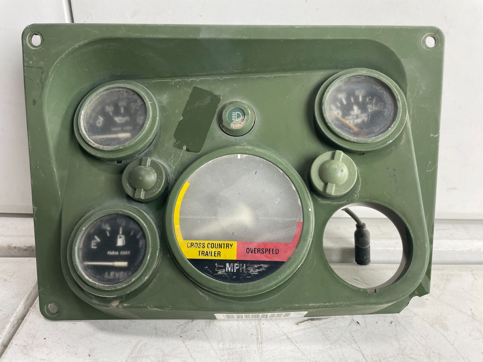 HMMWV HUMVEE 4 GAUGE CLUSTER INSTRUMENT PANEL eBay