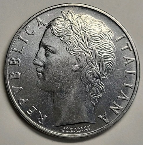 1974 Italy Italian 100 Lire Woman Tree Coin MS - Picture 7 of 13