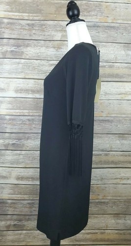 Kut from Kloth NORDSTROM NWT Black Shirt Shift Lace Dress USA Size 4 - Picture 3 of 8
