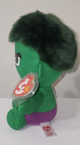 Ty Beanie Baby - HULK (Marvel)(6 Inch) NEW MWMTs Plush Stuffed Animal Toy - Picture 3 of 9