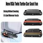Cars Seat Fan Backseat Cooling Fan Rechargeable Space Saving Air Circulatio N3B3