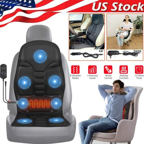 Dazone Massage Seat Cushion Pad,8 Modes Electric Heated Back Nec-Lightning Deals - Picture 2 of 17