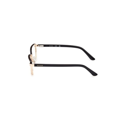 Guess GU50123 005 Black Cat eye Metal Optic Eyeglasses Frame 55-14-140 - Picture 3 of 3