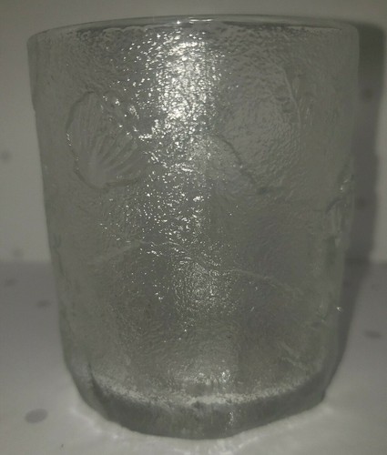 McDonalds Flintstones Glass Mug Cup 1993 Clear Frosted Pre-Dawn RocDonalds  - Picture 5 of 10