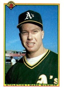 1990 Bowman #454 Mark McGwire Oakland Athletics