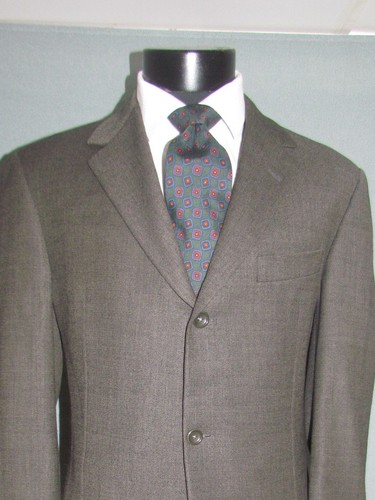 NWT $1025 Hickey Freeman Three Buttons Side Vents Olive Men Jacket 40 L - Picture 4 of 10