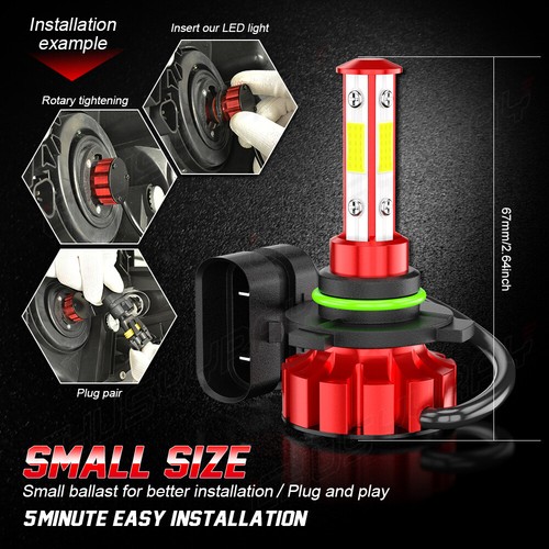 Kit combinado de faros antiniebla blancos altos/bajos+ para Jeep Cherokee 2016-2018 - Imagen 6 de 12
