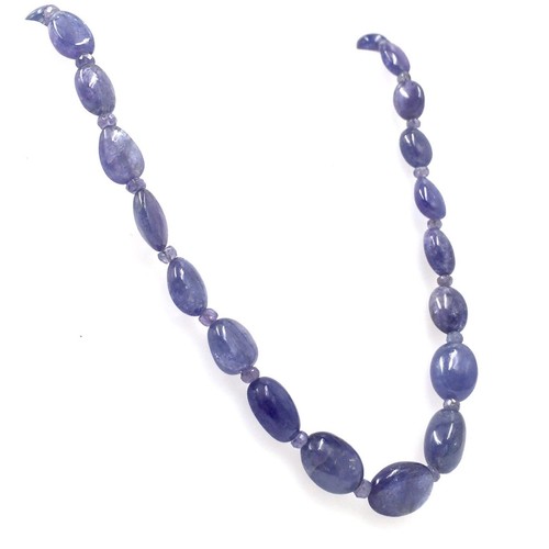 46cm Collier 9kt Gelbgold Iolith Kette Edelstein Halskette dunkel blau 375 Gold - Picture 3 of 13