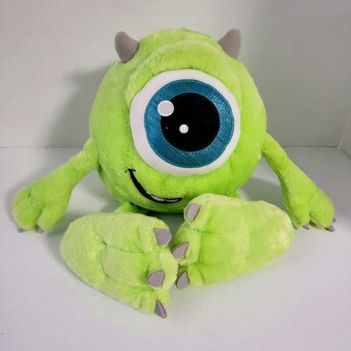 Disney Store Mike Wazowski Big Feet Monsters Inc Pixar Plush Toy.