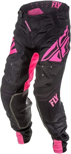 Pantalon de Moto Cross Fly Racing Lite Hydrogen Rose Noir Taille 32 - Picture 5 of 9