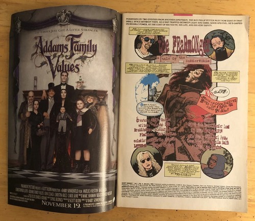 Clive Barker Saint Sinner Comic #4; Tristan Cover; Addams Family & RoboCop Ad - Picture 3 of 6