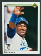 Bo Jackson 1990 Upper Deck Baseball Card #75 (NM)