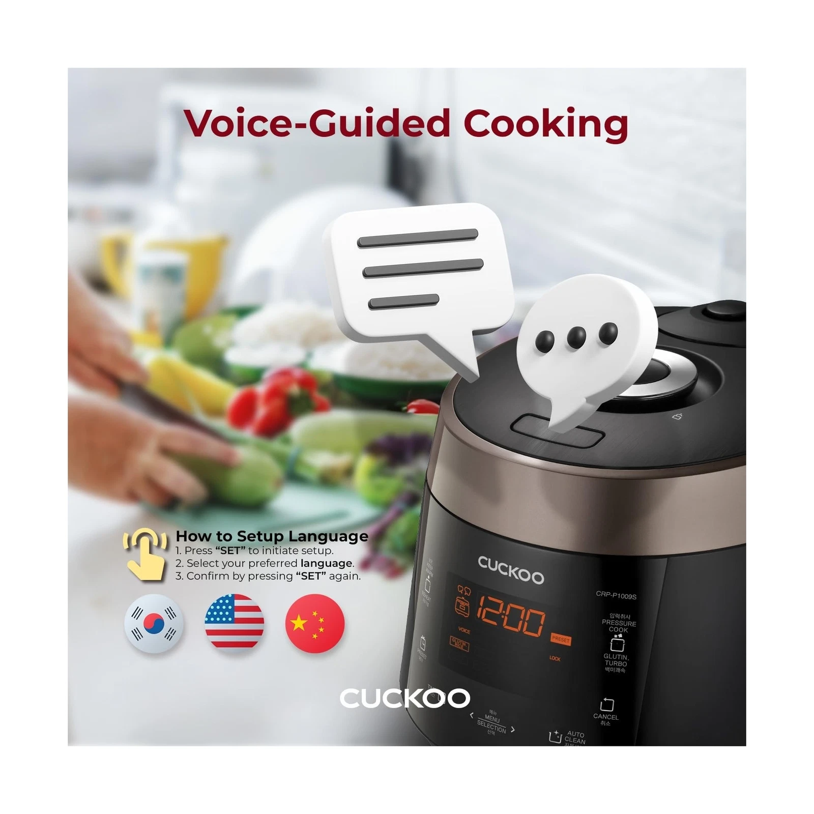 Cuckoo CRP-P1009SB Pressure Rice Cooker - Thumbnail 2
