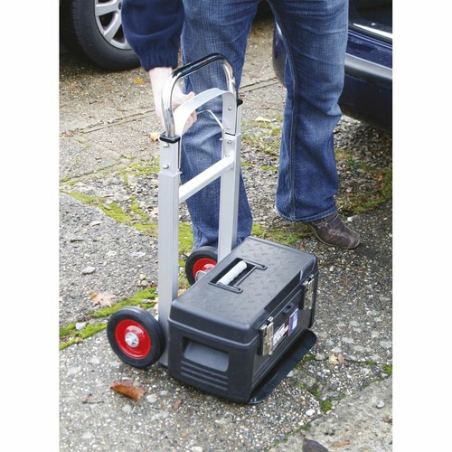 Sealey Sack Truck Folding Aluminium 90kg Capacity Trolley Moving Lifting - 第 4/6 張圖片