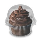 Plastic Cupcake Pod Domed Clear - In Pack Sizes - For Individual Cupcakes